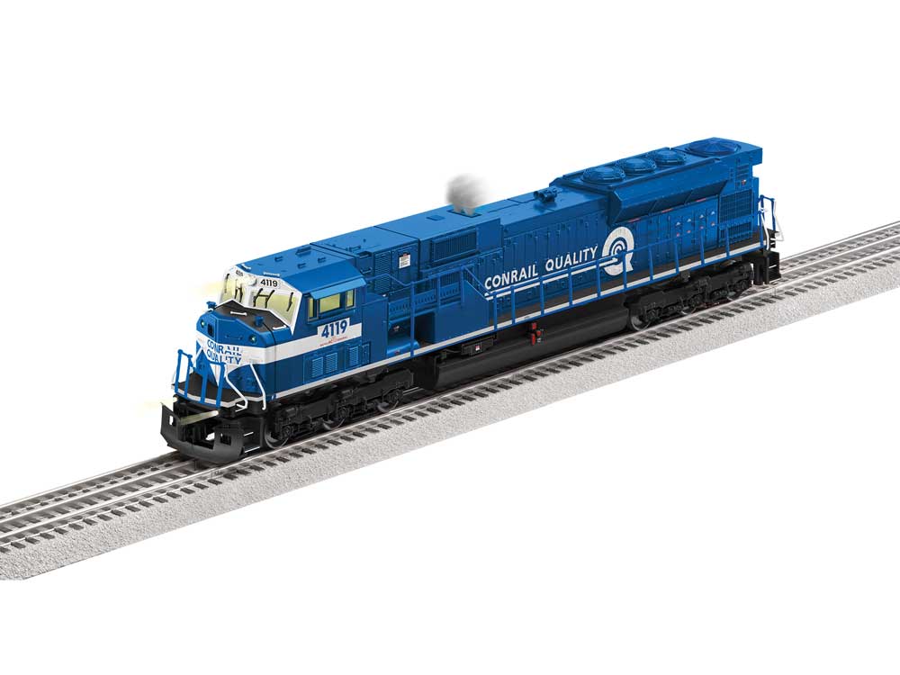 EMD SD80MAC - 3-Rail - Legacy(R) Sound and Control -- Conrail #4119 (blue, white)