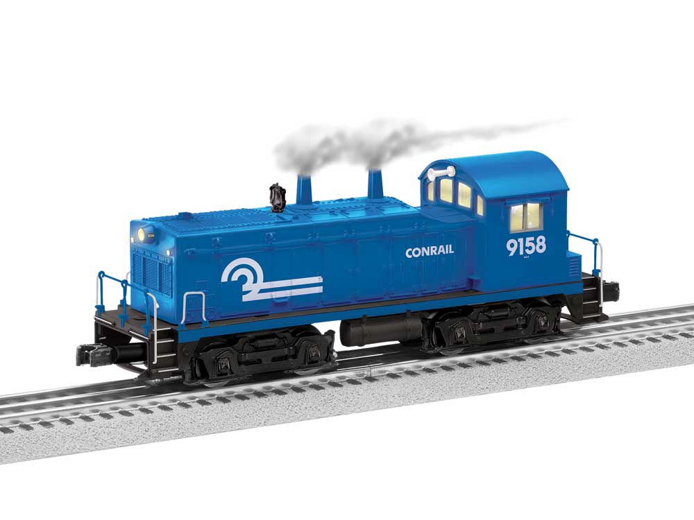 EMD NW2 - 3-Rail - LionChief Plus 2.0 Sound & Control -- Conrail #9158 (blue, white)