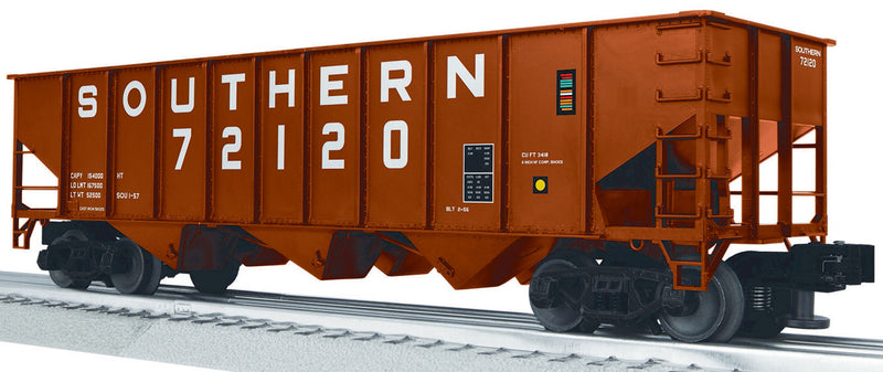 3-Bay 9-Panel Hopper 6-Pack - Scale 3-Rail - Ready to Run - LionScale -- Southern Railway #72120, 72174, 72663, 72838, 72993, 73116
