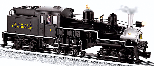 Steam 2-Truck Shay w/RailSounds & Smoke - 3-Rail - Legacy Control -- Elk River Coal & Lumber #1 (black, silver)