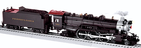 Steam Scale Prewar K4 Pacific 4-6-2 w/RailSounds & Smoke 3-Rail Legacy Control -- Pennsylvania Railroad #3667 (black, silver, Tuscan)