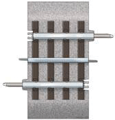 FasTrack(TM) Track w/Roadbed - 3-Rail -- Straight Track - 1-3/4" 4.5cm