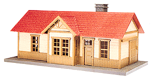Passenger/Freight Station Kit -- 12-3/8 x 6-1/8 x 5-3/4" 30.9 x 15.3 x 14.4cm
