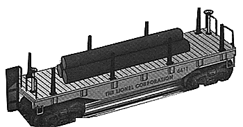 Flatcar -- LC #6411 With log load