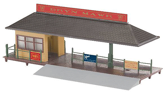 K-Line by Lionel Penn Commuter Train Station - Kit -- With 17 Station Name Stickers 13 x 5-1/2" 33 x 14cm