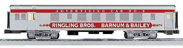 K-Line by Lionel 18" Aluminum Advertising Car w/Lights - Ready to Run - 3-R -- Ringling Bros and Barnum & Bailey(TM) Circus #2