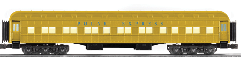 Heavyweight Coach - Scale 3-Rail - Ready to Run -- The Polar Express Gold Coach-1