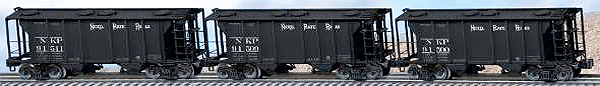 PS-2 Hopper, pkg(3) -- Nickel Plate Road