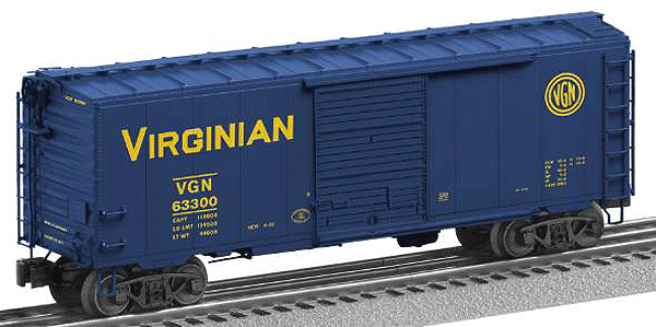 40' PS-1 Boxcar - 3-Rail - Ready to Run -- Virginian #63300 (blue)