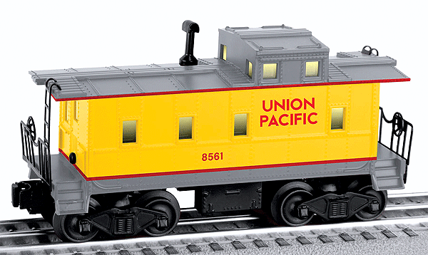 Archive Collection Steel Cupola Caboose w/Lights - 3-Rail - Ready to Run -- Union Pacific #8561 (Armour Yellow, gray)