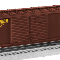 Double-Door Boxcar w/End Door - 3-Rail - Ready to Run -- Southern Pacific #214051 (Boxcar Red, white, yellow; Hydra Cushion)