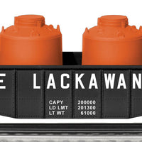 M&StL Freight Set Add-On - 3-Rail - Ready to Run -- Minneapolis & St. Louis Flatcar w/Pipe Load, Erie Lackawanna Gondola w/Canis
