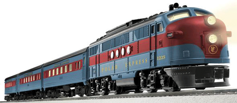 Polar Express Streamliner Passenger Set - 3-Rail