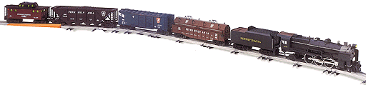 Pennsylvania K4 Freight Set -- K4 Steam Loco, Tender, Boxcar, Coal Hopper, O Gauge Track, Transformer/Cont.