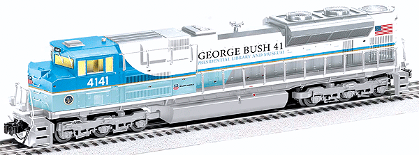 Diesel Scale EMD SD70ACe w/RailSounds & Smoke - 3-Rail - Legacy Control -- Union Pacific #4141 (George Bush Scheme, white, 2-Tone Blue)