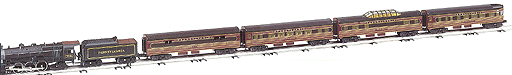 Streamlined Passenger Car 4-Pack -- Pennsylvania Railroad
