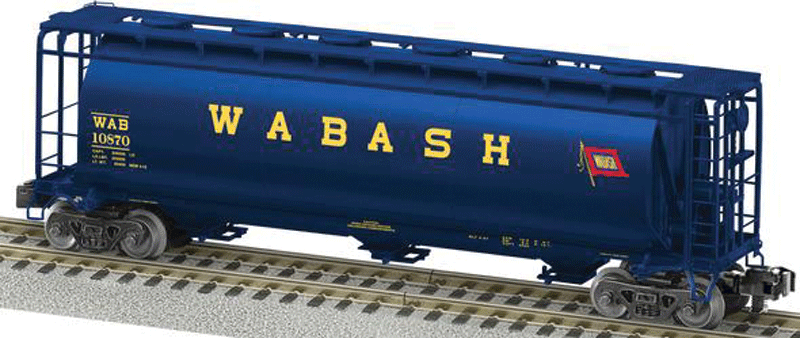 3-Bay Cylindrical Covered Hopper - Ready to Run - American Flyer(R) -- Norfolk Southern #10870 (Wabash Heritage; blue, yellow)-1