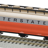 3-Bay Cylindrical Covered Hopper - Ready to Run - American Flyer(R) -- Norfolk Southern #13488 (Interstate Heritage; ivory, gray, orange)