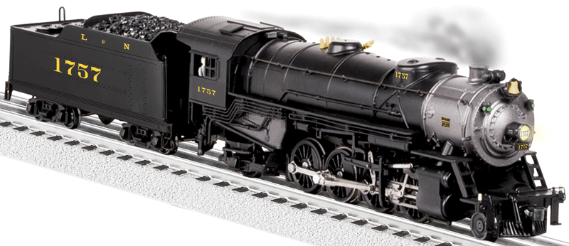 Scale 2-8-2 Heavy Mikado w/Legacy RailSounds, Control & Smoke -- Louisville & Nashville #1757 (black, graphite)