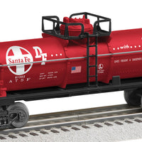 Tank Car - 3-Rail - Ready to Run - US Made -- Great Northern #81202 (green, orange, See America First Logo, US Flag)