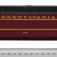 Heavyweight Baggage Car - 3-Rail - Ready to Run -- Pennsylvania Railroad (Broadway Limited, Tuscan, black, yellow)