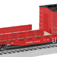 Scale Crane Boom Car w/Legacy RailSounds - 3-Rail - Ready to Run -- Southern Pacific #7071 (red, black)