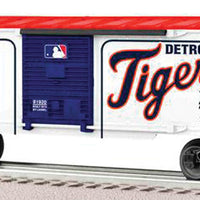 Boxcar - 3-Rail - Ready to Run - US Made -- Detroit Tigers (white, blue, red, Major League Baseball(TM) Series)