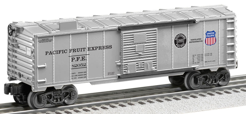 Steel Ice Reefer (Ice Car) - 3-Rail Ready to Run -- Pacific Fruit Express
