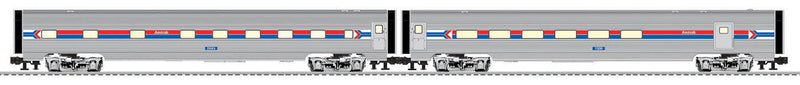 21" Streamlined Car 2-Pack - 3-Rail - Ready to Run -- Amtrak-1