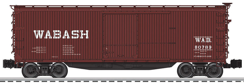 USRA Double-Sheathed Wood Boxcar - 3-Rail - Ready to Run -- Wabash-1
