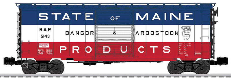 40' PS-1 Boxcar w/Sound - 3-Rail - Ready to Run -- Bangor & Aroostook-1
