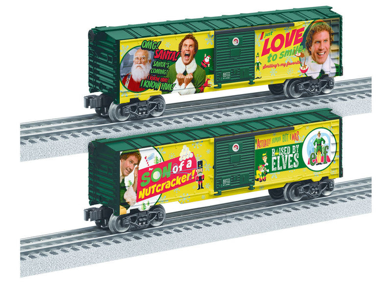 Steel Boxcar - 3-Rail - Ready to Run -- Elf (Will Ferrell Images, Movie Quotes)