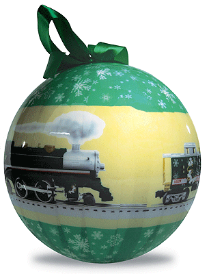 Lionel Silver Bell Express Outdoor Christmas Ornament -- 8" 20.3cm Diameter
