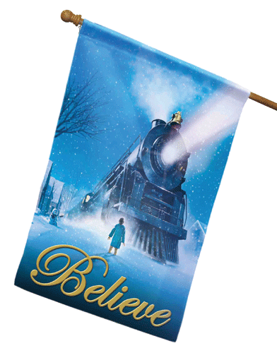 The Polar Express House Flag