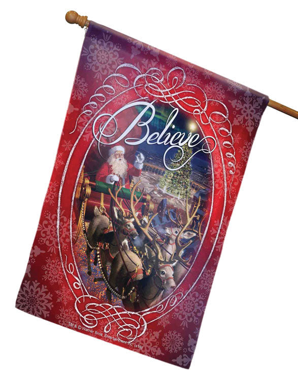 Santa in Sleigh Flag