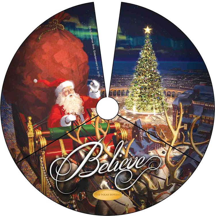 Santa in Sleigh TreeSkirt