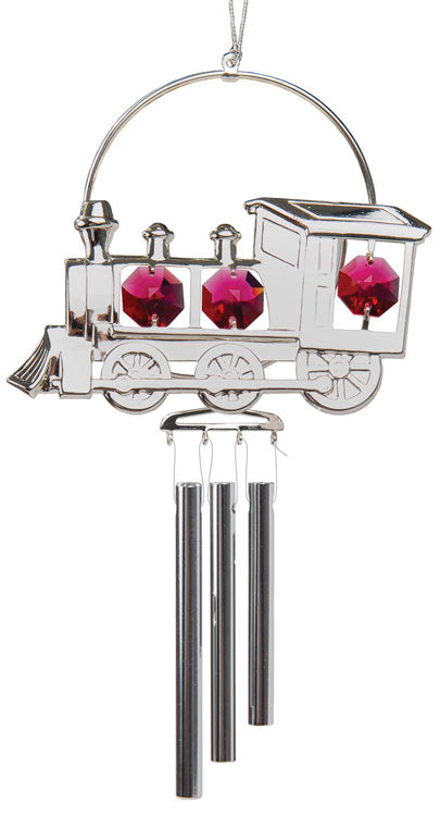 SILVER TRAIN WIND CHIME