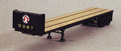 40' Trailmobile Flatbed Trailer -- Great Northern (green)