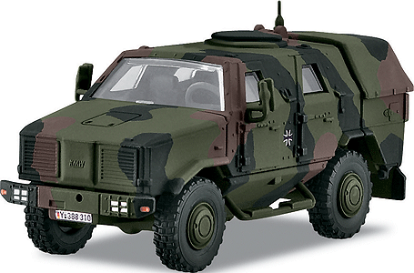 4MFOR Metal Military Mission(R) Modern German Army (BW) Diecast Models -- "Dingo 1" All-Terrain Armored Transport Vehicle