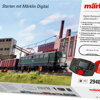 Freight Service Starter Set - 3-Rail w/Digital & Sound -- German Federal Railroad DB Class 140 Electric, 4 Cars, Track Oval w/Siding
