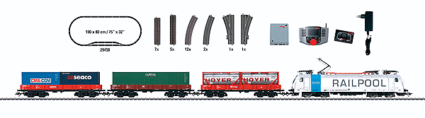 Container Train Starter Set w/Digital Mobile Station -- Railpool
