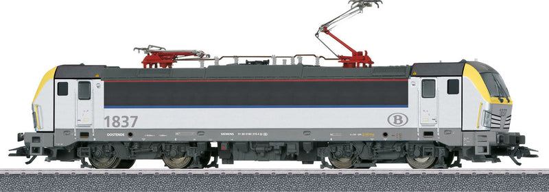 Passenger Train Starter Set - 3-Rail w/Digital & Sound -- Belgian Railways SNCB HLE 18 Electric, 2 Cars, Track Oval w/Siding, Controll-1