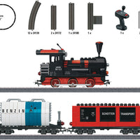 Building Block Train Steam Starter Set - 3-Rail - Digital -- Steam Locomotive, 2 Cars, C-Track Oval, Mobile Station