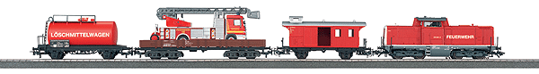 Digital Train Set w/Mobile Station -- Fire Department (German)