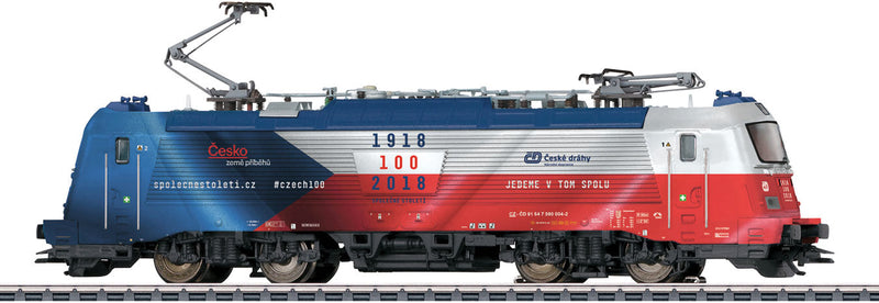 Skoda Type 109 E Class 380 Electric - 3-Rail - Sound and Digital -- Czech State Railroad CD 380 004-2 (Era VI 2019, Anniversary blue, red, white