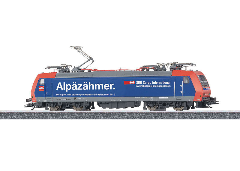 Class 482 Electric 3-Rail w/Sound & Digital -- Swiss Federal Railways SBB (Era VI, blue, red, white, Alpazahmer Markings)