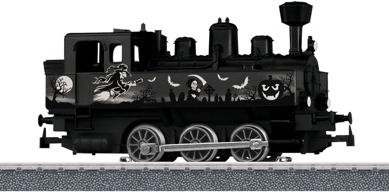 0-6-0T - 3-Rail - Digital -- Halloween (black, white, Glows in the Dark)-1