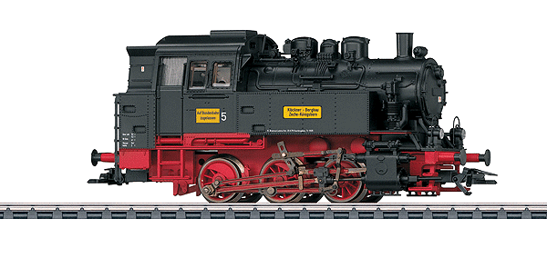 Steam Class 80 0-6-0T - 3-Rail - Digital Equipped -- Klˆckner-Werke AG #5 (ex-DB #80 014, Era IV Scheme, black, red)