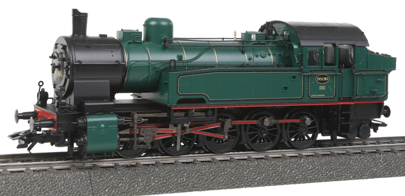 Class 98 0-10-0T - 3-Rail w/Sound & Digital -- Belgian State Railways SNCB #98.016 (Era III 1950s; green, black)