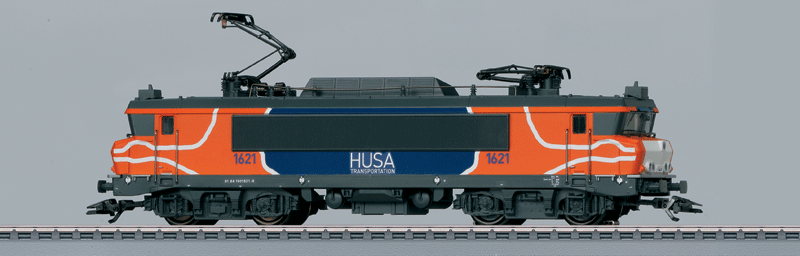 Class 1600 Electric 3-Rail w/Sound & Digital -- HUSA Transportation NL #1621 (Era VI 2012, orange, blue, white, black)